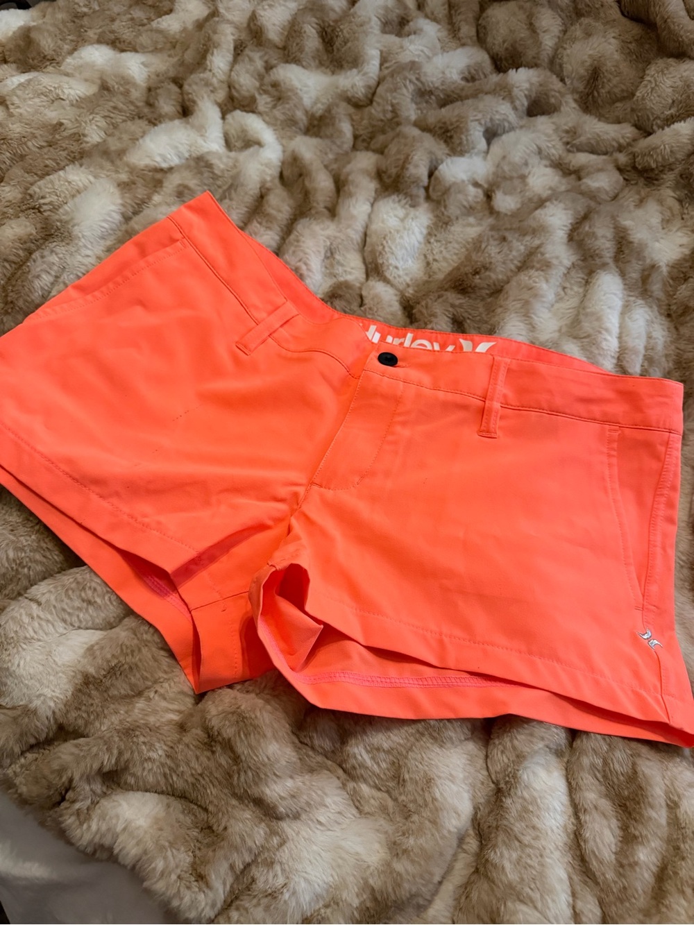 Hurley Women's Neon Coral Swim Shorts